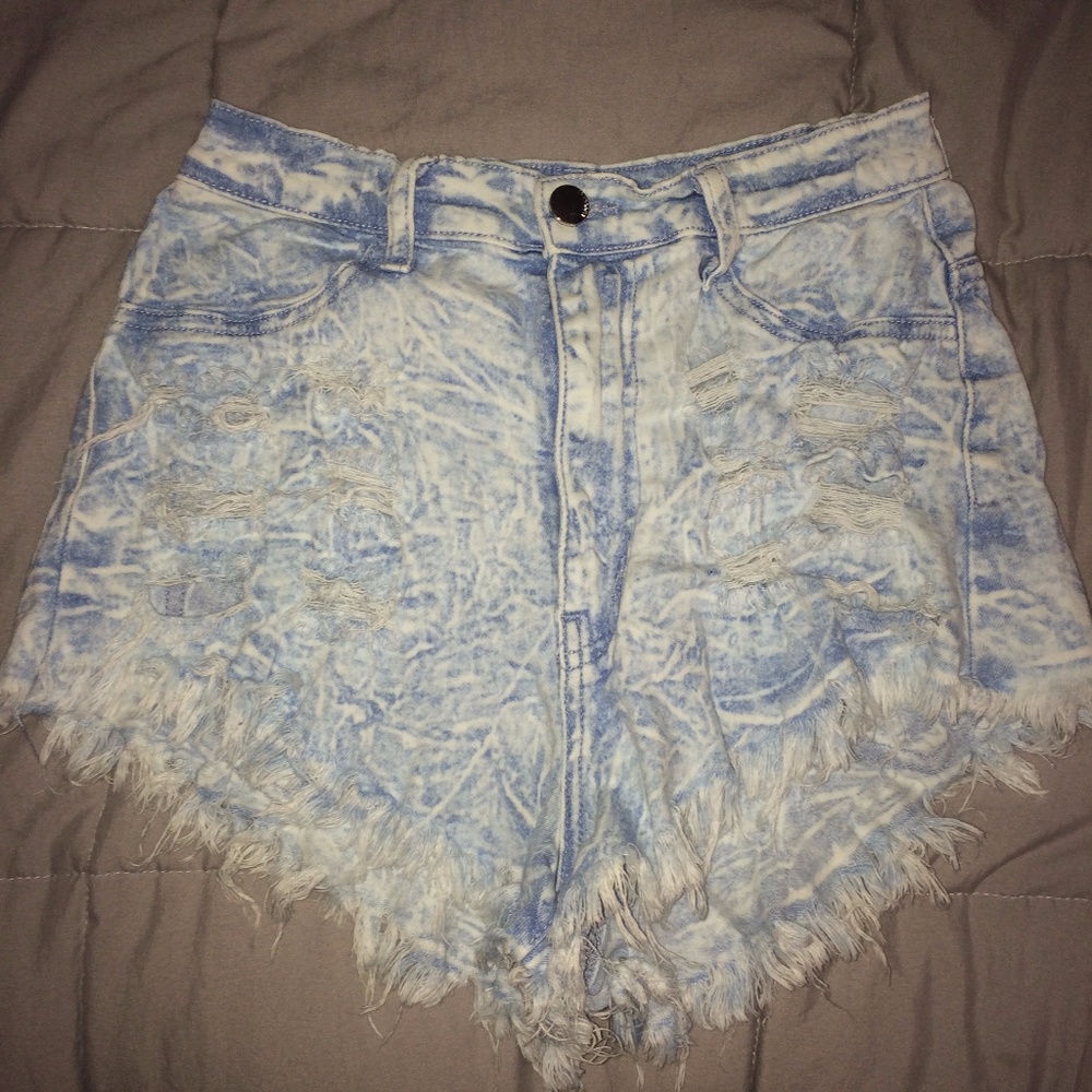 ripped short distressed shorts